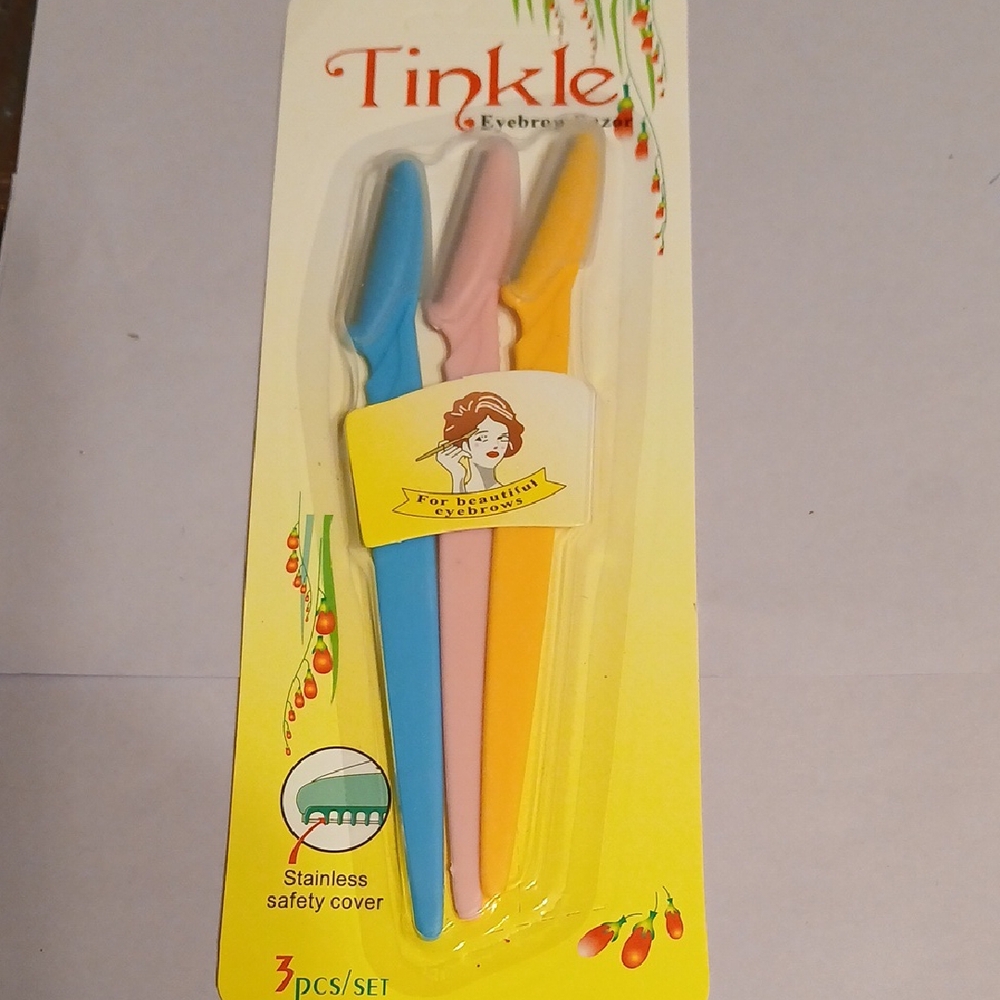 Eyebrow Razors - Pink, Blue, Yellow
